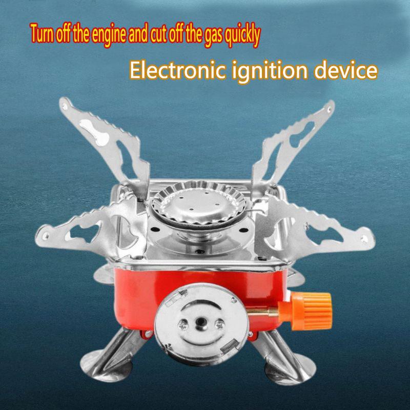 Газовая плита для кемпинга, мини-нагреватель большой мощности, газовая плита, посуда, уличная туристическая горелка, портативная посуда для пикника, барбекю, барбекю