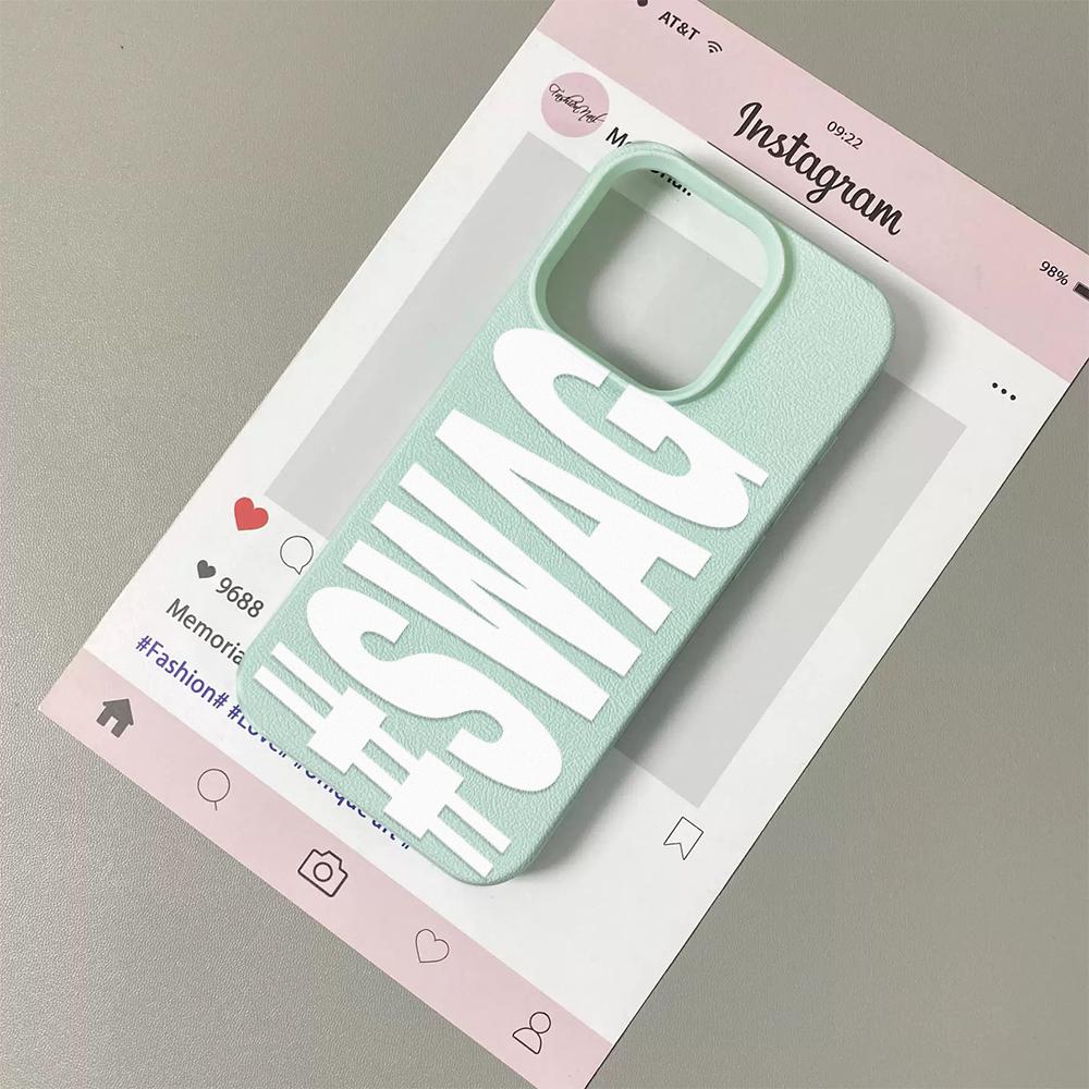 Модный чехол с принтом SWAG, противоударный, для Samsung A05S 06 07 15 16 17 26 34 35 36 53 54 54 56 S23 24 25Ultra 24FE Funda Cover