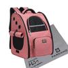 Pet Backpack for Small Made In Includes Cleaner Dogs, Cats, Animals, Foldable, Toray, Japan, "Traysee" (Pink)