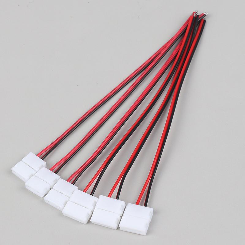 10Pcs 2 Pin Power 8Mm 10Mm Led Strips Lights Connector Splice Clip For Smd