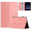 For Samsung Galaxy Tab A7 Lite 8.7-inch T220/T225 Case Honeycomb Printed Leather Tablet Cover with Card Slot