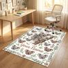 Decorative Artwork Theme Crystal Velvet Rug Personalized Custom Name Text Soft Floor Mat Home Decor