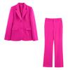 2025 Spring/Summer Women's Fashion Turn-Down Collar Suit Jacket & Flared Pants Set