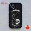 Чехол для телефона Grim Reaper Skull Skeleton Moblie для Iphone 15 promax 12 13 pro 14 Pro mini plus, защитные черные чехлы из овечьей кожи