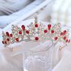 Enchanting Red Crystal Bridal Crown & Hair Accessories for 18th Birthday
