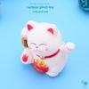 Jixin Винил Мини Машущая Кошка Удачи Украшение для Торта и Брелок Подвеска