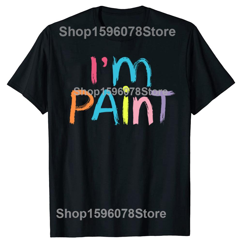 I Heart Love To Finger Paint Im Paint Tshirt Cute Couples Valentines Day Men and Womens Gender Gift Harajuku Vintage Top