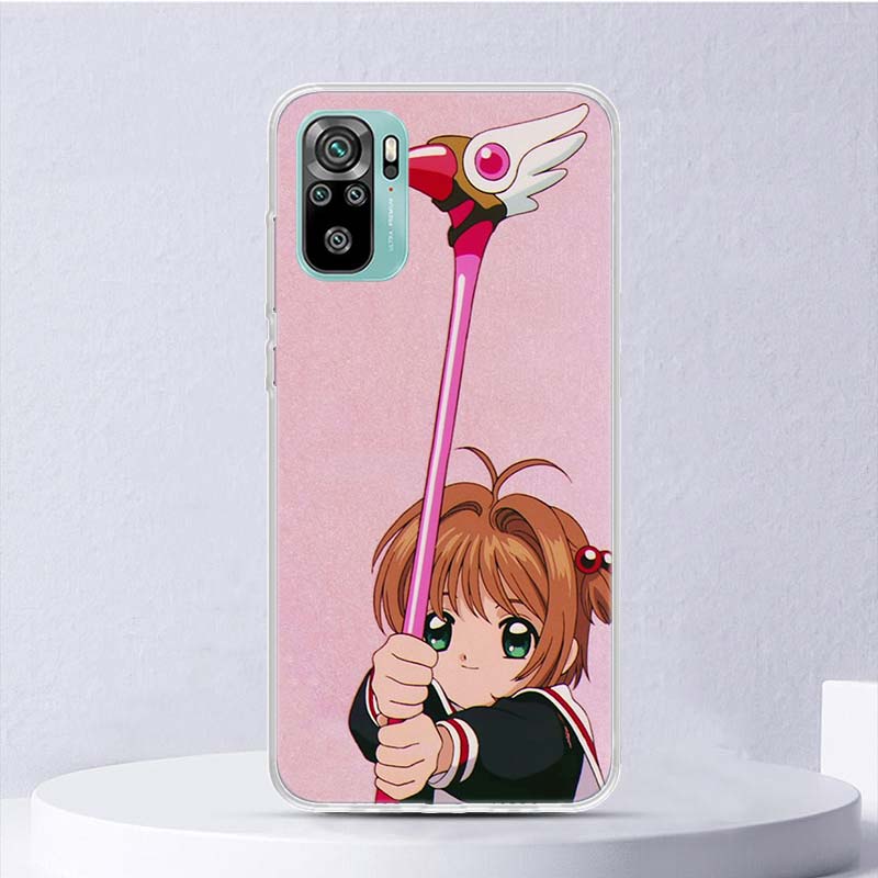 Мягкий чехол для телефона Xiaomi Redmi Note 14 13 12S 11S 10S 12 Pro Plus с рисунком из аниме CardCaptor Sakura, чехол-ракушка 11 10 11E 11T Note14
