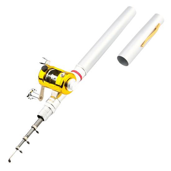 1M удочка-ручка с катушкой для спиннинга, прочная мини-карманная телескопическая короткая удочка из алюминиевого сплава для подледной рыбалки на реке, озере, водохранилище