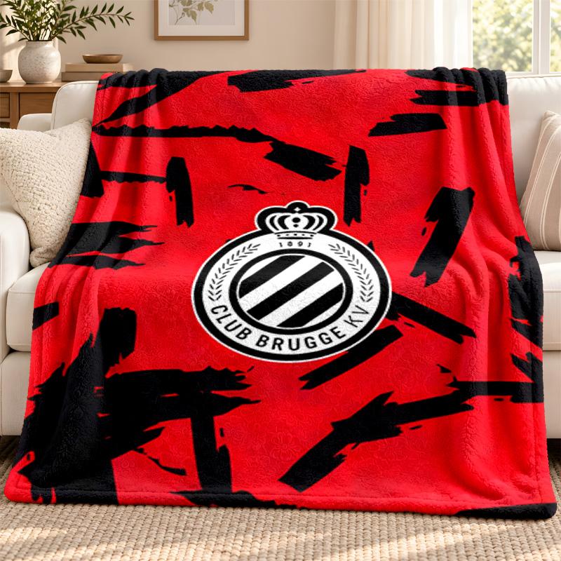 Club Brugge KV blanket Flannel Blanket Soft Cozy Plush Throw for Sofa Bed Lightweight Home Decoration Outdoor camping