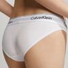Calvin Klein Современные сексуальные бикини-брифы для женщин с эластичной жаккардовой резинкой на талии, 1 шт., Белый
