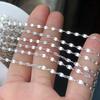 New 925 Silver Mariner Disc Link Chain Bulk 2.2mm Width Permanent Jewelry Chains