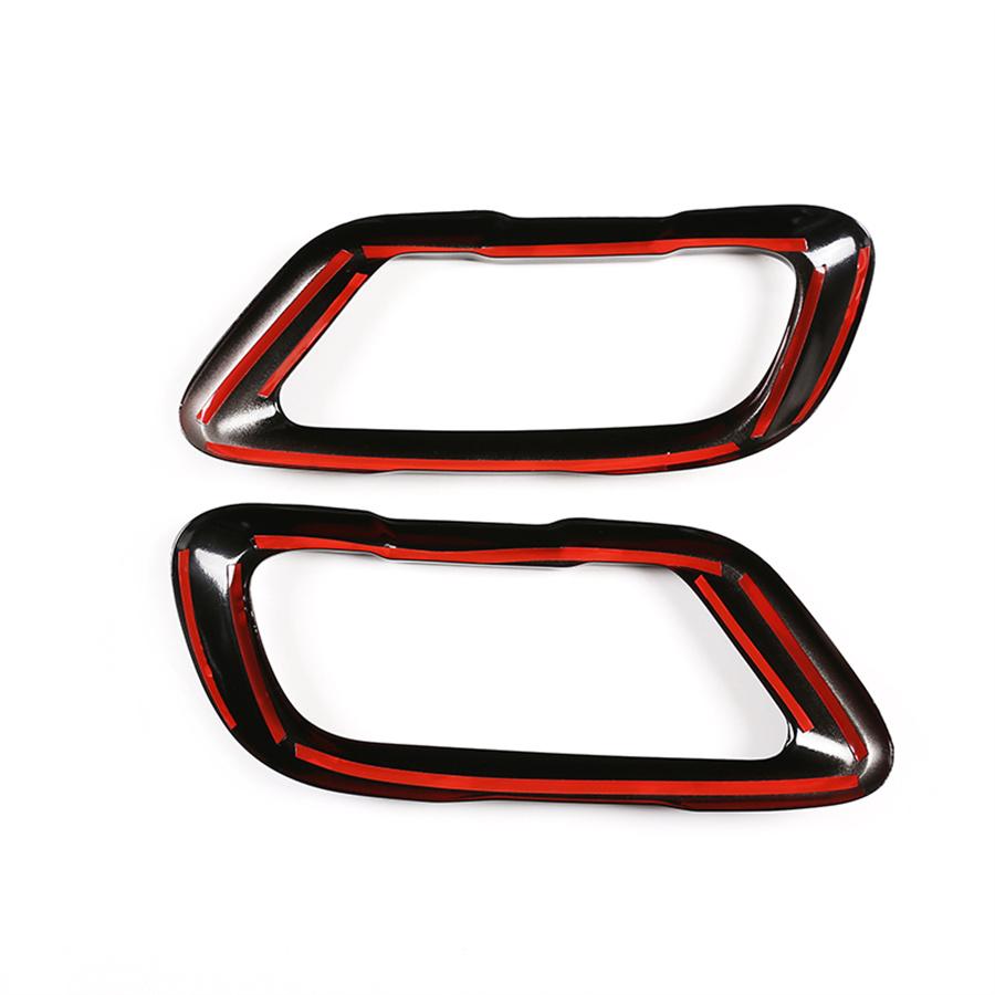 For BMW X5 G05 X7 G07 2019-21 Stainless Car Black Exhaust Pipe Cover Stickers only for M sports version