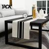 Anti-wrinkle Table Runner for Coffee Modern Geometric Runner, Black And White Checkered Stylish Pattern 72 Inch Striped Dining Decor Decorative