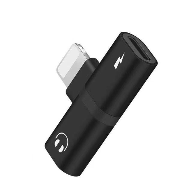 Аудио адаптер с двойной подсветкой для iPhone X XS 11 12 13 14 7 8 Jack для зарядки наушников Разветвитель 2 в 1 для IOS 13 14 15 16 17 18 конвертер