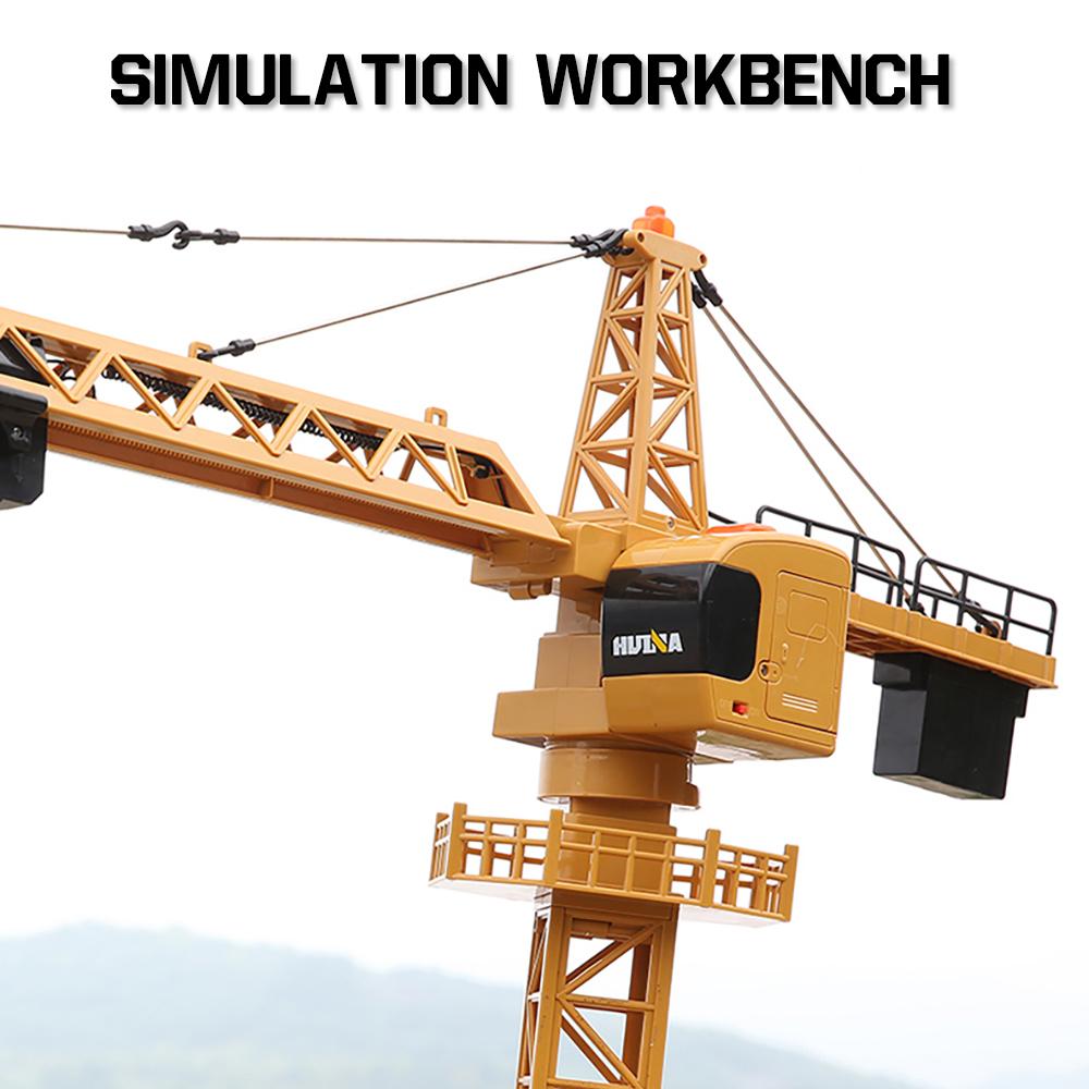 Non-Toxic Huina 1585 Remote Control Alloy Tower Crane Children'S Electric Remote Control Engineering Truck Model Simulation Toys For Children