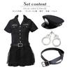 [Bright Lala] Halloween Cosplay Costume Police Uniform Halloween Cosplay Police Officer Miniskirt Police Women's cos006-XL