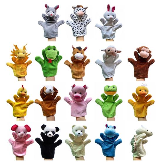 Animal Hand Puppet Super Soft Tear-Resistant Flannel Hand Puppet Storytelling Preschool Role Play Toy for Home