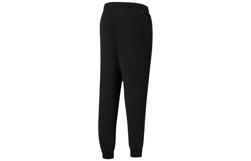 Men's Pants PUMA Knitted Sweatpants Men's Black Moderate Cuffed Pants