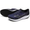 Duel Flash Track and Field Shoes for Navy X Silver X 3E Men, Black, 26.0 Cm,