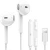 Наушники Для iPhone Проводные [продукт, сертифицированный MFi 2025 Новое издание] для iPhone оригинальные наушники проводные lightning качество звука Hi-Fi чистые звонки с