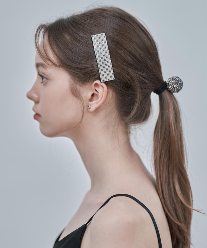 Ellejewelry Широкая квадратная заколка для волос с кубическим цирконием Elhp016