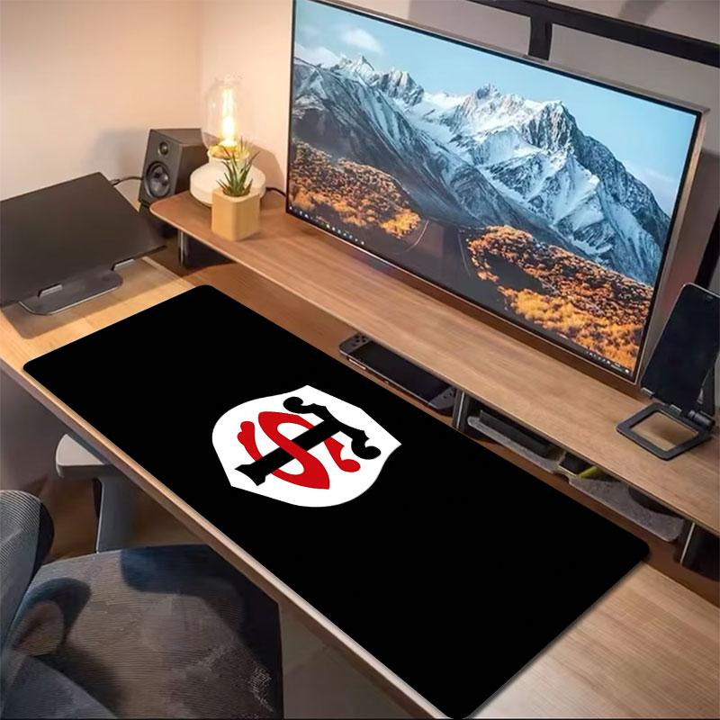 Black Symbol Large Size Mouse Pad Large Gaming Table Cushion Nonslip Laptop Tablet Big Mousepad Xxl Mat Mini Pc Playmat With Lock Edge