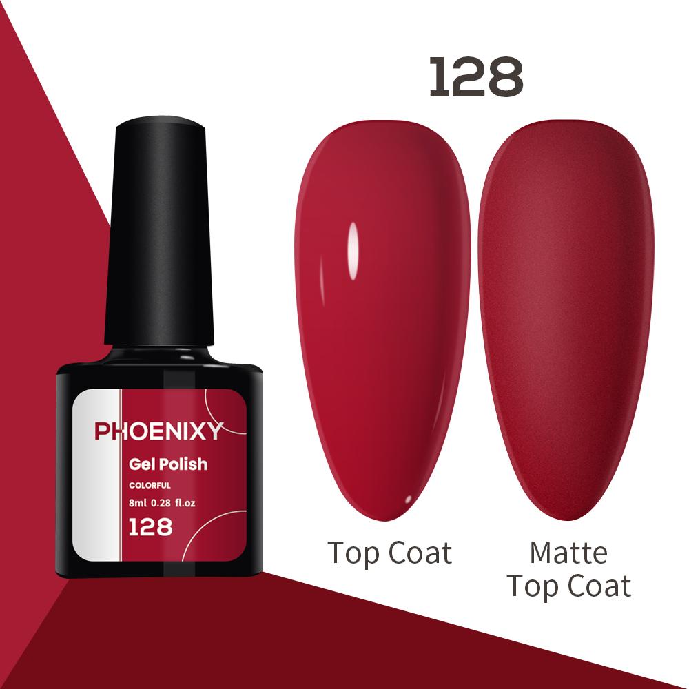Лак для ногтей PHOENIXY, 8 мл, УФ-светодиодный гибридный лак для дизайна ногтей, гель-лайнер для маникюра, полупостоянная основа, верхнее покрытие, гель с блестками, блестящие цвета, гель