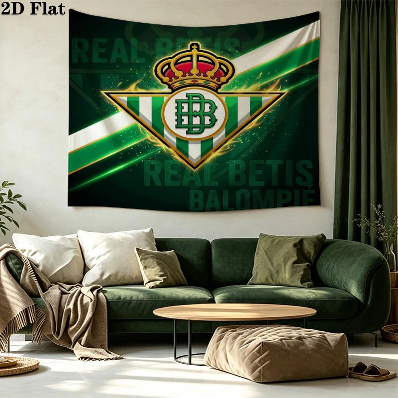 Real Betis Printed Tapestry – Wall Hanging for Bedrooms, Dorms, and Home Decor