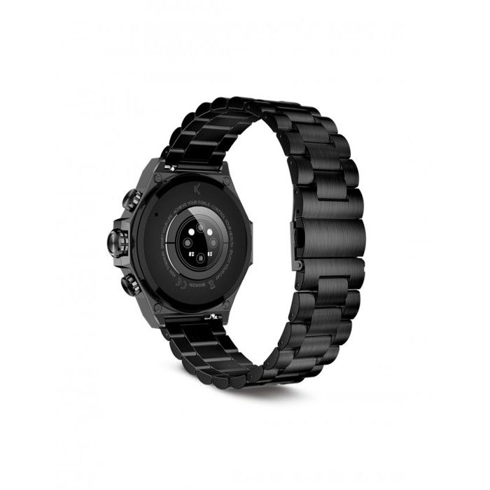 Montre Connectée - KSIX - Titane Noir - Écran AMOLED 1.43' - Bluetooth 5.3 - IP67