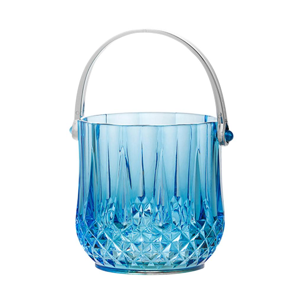 Ведро для льда, небольшой прозрачный акриловый контейнер для ледяных шариков, охладитель для шампанского, пива и вина с ручкой для вечеринки в коктейль-баре с морозильной камерой, 4,7 х 4,9 дюйма