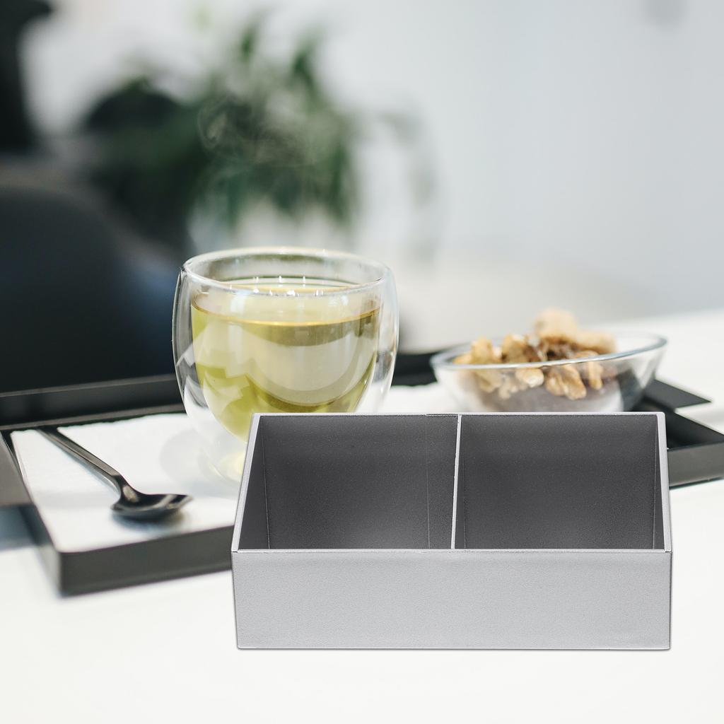 Коробка для хранения чайных пакетиков Премиум Держатель с отделениями Для кухонного шкафа Кофейного уголка Отеля Ресторана Сахарные пакетики