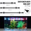 Underwater Decorative Lighting Aquarium Submersible Lamp RGB Waterproof 28/38/48cm EU Plug AC 90~260V Fish Tank Light Bar