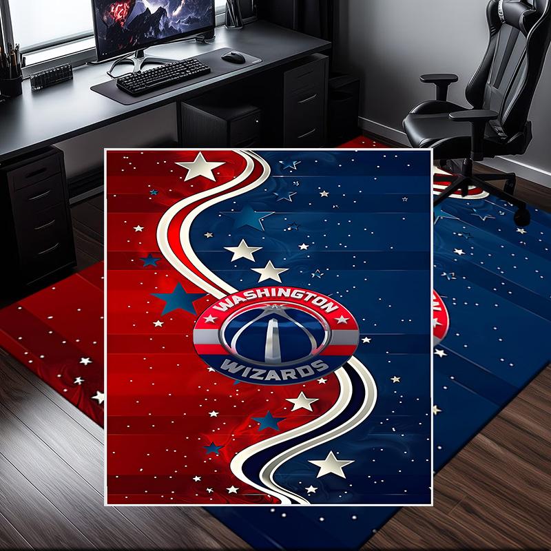 Washington basketball Stars Rug Office Carpet Non-Slip Mat, Chair Rug Floor Covering for Gaming, Bedroom, Living Room , Home Decor Christmas Gift