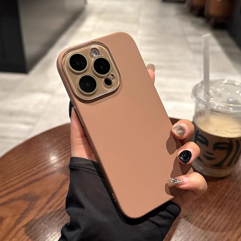 Натуральный титановый чехол для телефона For Iphone 16 15 14 13 12 11 pro max plus Жесткая задняя крышка из ПК Чехол-бампер Защита камеры с объективом