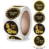 500pcs/roll Thank You Stickers Flower Pattern Party Wedding Decoration Gift Envelope Seal Labels Scrapbooking Stickers