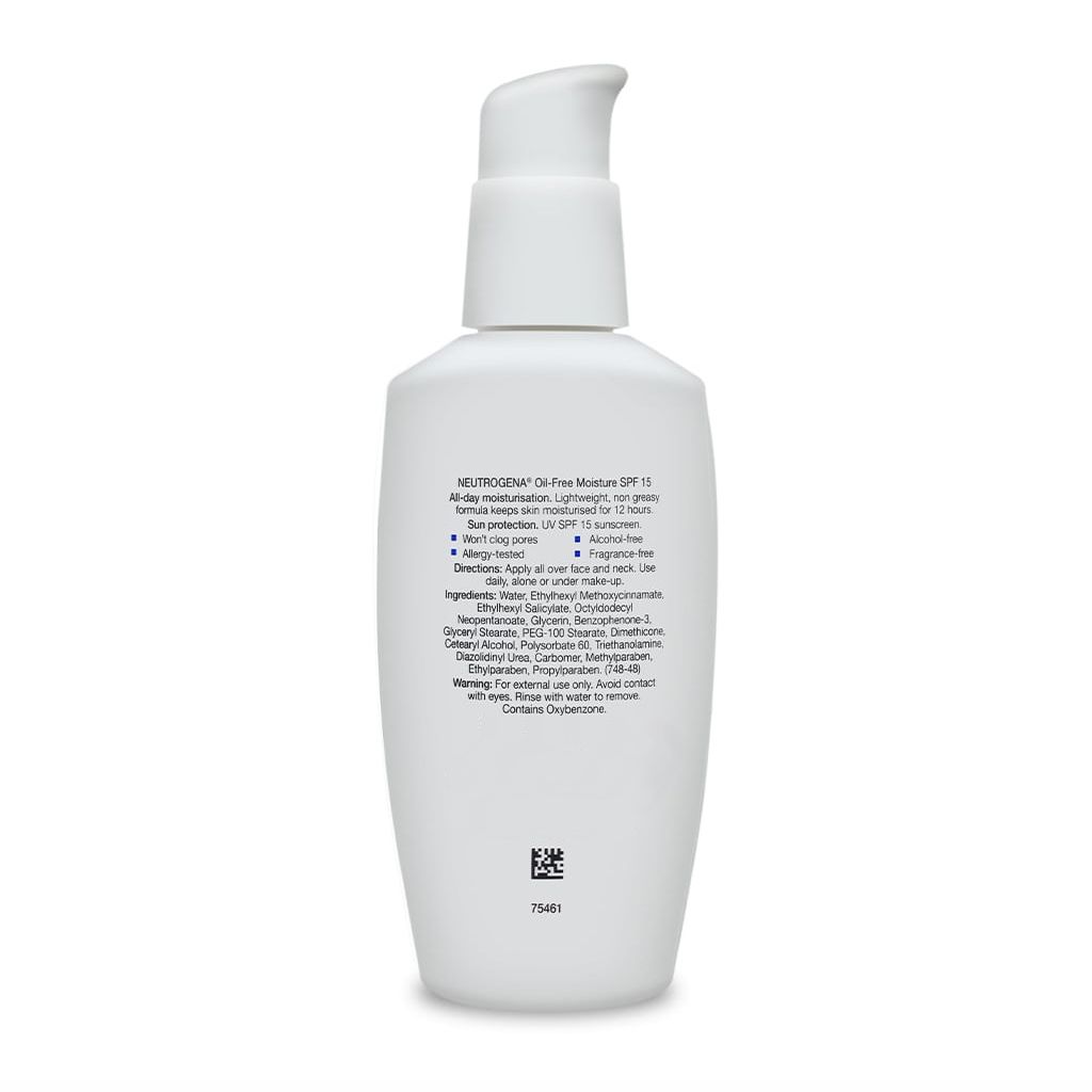 Безмасляное увлажняющее средство для лица SPF 15 (115 мл), Oil-Free Moisture SPF 15 Face Moisturiser,  Neutrogena