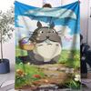 Classic Cartoon Anime TTotoros Blanket For Office Travel Comfort Leisure Camp Travel Multifunctional Universal Blanket Fan Gift