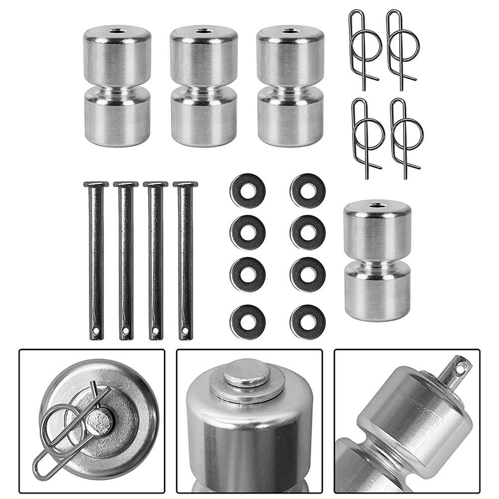 4 Pack Aluminum Alloy GL1 GMNR925 Trailer Tailgate Lift Assist Rollers Kit