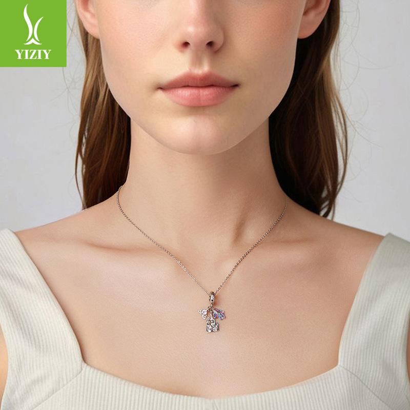 Gorgeous Fireworks Castle Diy Pendant Accessories, Dream Romance S925 Sterling Silver Bracelet Beaded