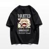 ONE PIECE Ника Луффи Гир 5 Аниме Мужская Женская Летняя Футболка Повседневная Фитнес Свободная Большого Размера Удобная Хлопок Короткий Рукав Верх