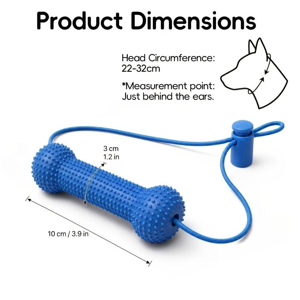 Prevents Tooth Decay Dual-Action Canine Dental Prop Dog Toothbrushing Toy  for Medium Small Dogs