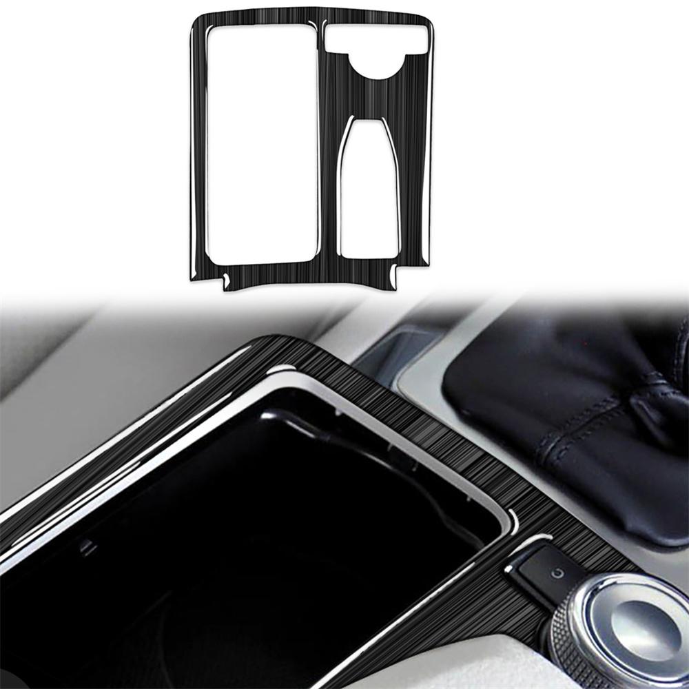 RHD Carbon Fiber Car Cup Holder Panel Cover Trim For Mercedes Benz C E Calss W20