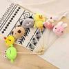 Cute Animal Plush Back Hammer Stick With Short Plush Fabric Bear Design