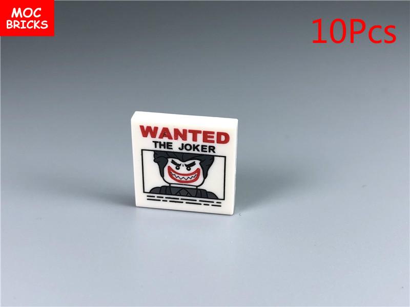 MOC Bricks DIY Printed Tile 1x1 1x2 2x2 2x3 1x4 Solar Panel Gauge Map Compass Assembled Building Block Accessories Kids Toy Gift