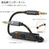 Cubilux TRS Line to Microphone Attenuator Switchable Stereo Audio Adapter Cord for DSLR Cameras and Video 30cm 3.5mm Cable, 3-Stage