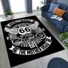 3D ретро ковер Route 66 Америка Историческая Мать-дорога для спальни, гостиной, дивана, дома, коврик для прихожей, Декор, Большой детский нескользящий коврик для пола