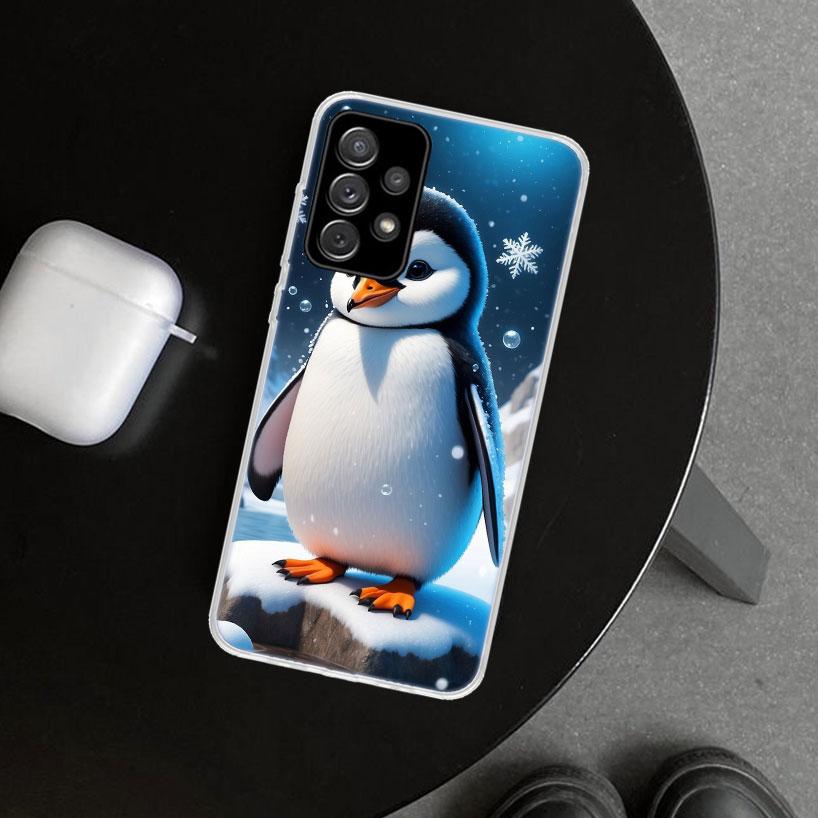 Чехол для телефона "Пингвины Любят На Северном Полюсе" для Samsung Galaxy A12 A22 A32 A52 A72 A02S A51 A50S A31 A20S A10S Note 20 Ultr