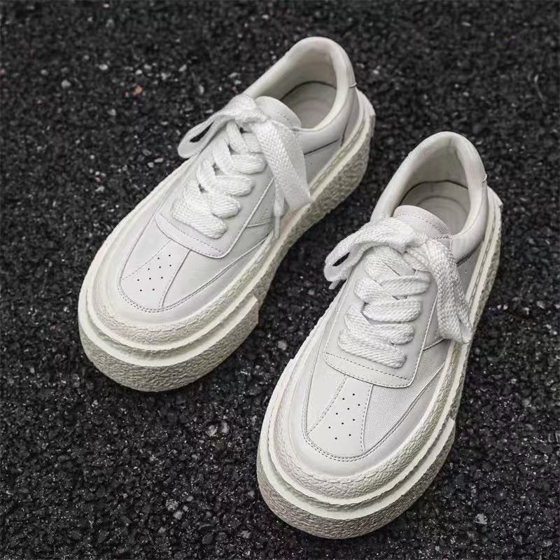 Male Shoe Height Increasing Spring Autumn Sneakers Chunky Lace-up Hiking Designer Luxury Without Leather Work Men's Casual Shoes