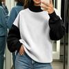Женская толстовка с капюшоном Color Block, повседневная, с длинным рукавом, для осени и зимы